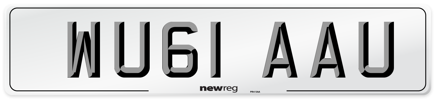 WU61 AAU Number Plate from New Reg